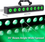 LED Stage Light Bar,50W LED 4in1 RGBW DJ Lights Bar with Remote Control Sound Activated DMX Stage Lighting Uplights for Church Events Wedding Disco Party Stage DJ Lighting 2Pack - Image 4