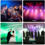 CO-Z LED Stage Lights DMX, 8 pcs 18x3W RGB Par Can Lights Package with DMX Controller Sound Activated Stage Effect Lighting for Party DJ Dance Church Wedding Home Uplighting - Image 8