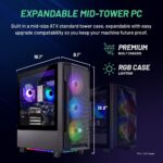 Skytech Shadow Gaming PC Desktop, Ryzen 5 5600 3.5 Ghz (4.4GHz Turbo Boost), AMD RX 6600 8GB GDDR6, 1TB SSD, 16GB DDR4 RAM 3200, 650W Gold PSU, Wi-Fi, Win 11 Home - Image 10