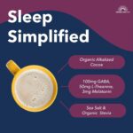 Mindful Evening Sugar Free Cocoa Mix Natural Sleep Aid, 40 Servings, Melatonin 3mg, L-Theanine, GABA Supplements, Natural Calm Sleep Support Stress Relief Calm Sleepy Cocoa Nighttime Hot Chocolate - Image 4