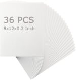 DAJAVE 36Pack 8x12 Inch Foam Core Board, 3/16(5MM) Inch Thickness White Foam Boards, Polystyrene Poster Board Foam Backing Boards for Craft, Presentations, School, Office & Art Projects - Image 2