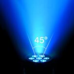 LED Par Stage Light - RGBWA 70W 7LED Stage Par Light Sound Activated Auto Play by Remote & DMX Control Uplighting for Events Birthday Wedding Party Church Music Live Show Concert DJ Lighting - Image 4