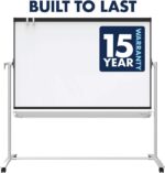 Quartet Easel, Magnetic, 6' x 4', Reversible, Whiteboard/Flipchart, Prestige 2 Mobile Presentation, Graphite Frame (ECM64P2) - Image 8