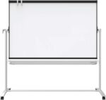 Quartet Easel, Magnetic, 6' x 4', Reversible, Whiteboard/Flipchart, Prestige 2 Mobile Presentation, Graphite Frame (ECM64P2) - Image 2