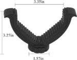 MIMIRACLE V Yoke Rest Mount Attachment - Converts Monopod and Tripod into Shooting Sticks, 1/4-20 Camera Thread, Soft Rubber Ridge -Black - Image 3