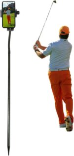 Golf Monopod Selfie Stick, Golf Phone Holder for Swing Training Aid, Portable Phone Spike Stake for Recording Golf Swing, Golf Phone Stand - Image 2