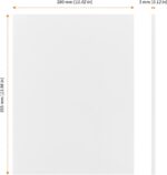 HOZEON 50 Pack 11 x 14 Inch Foam Boards, White Foam Board, 1/8 Inch Thickness Foam Core Backing Board Polystyrene Poster Board Signboards for Presentation, Artwork, 3D Modeling - Image 3