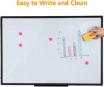 Dry Erase Board for Wall, 40" x 28" Presentation Magnetic Whiteboard with Pen Tray, Wall-Mounted White Board for School, Office and Home, Black Aluminum Frame - Image 4
