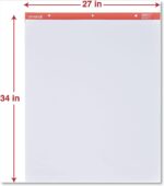 Universal 35600 Recycled Easel Pads, Unruled, 27 x 34, White, 50 Sheet (Case of 2) - Image 3