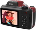 Minolta Pro Shot 16MP HD Digital Camera – 53x Optical Zoom, 1080p Full HD Video, Optical Stabilization, 3-inch LCD, Panorama, HDR, Face Detection, Smart Modes, 16GB Card (Red) - Image 5