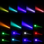 Moving Head Lights 60W LED Stage Lights RGBW Beam Halo Cycle Strip DJ Lighting, DMX 512 Sound Activation for Event Parties Wedding Church Live Band Show - Image 6
