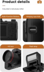 50MP Compact Digital Camera with 2.2'' Flip Screen, 180° Rotation – Small Vlogging Camera for Travel & Daily Use, Lightweight & Portable, Ideal for Beginners & Content Creators - Image 7