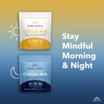 Mindful Evening Sugar Free Cocoa Mix Natural Sleep Aid, 40 Servings, Melatonin 3mg, L-Theanine, GABA Supplements, Natural Calm Sleep Support Stress Relief Calm Sleepy Cocoa Nighttime Hot Chocolate - Image 8