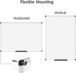 VIZ-PRO Magnetic Dry Erase Board, 48 X 24 Inches, Silver Aluminium Frame - Image 4