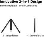 Golf Tripod and Monopod Selfie Stick with Ground Spike Stake, Golf Swing Analyzer Phone Holder for Training Aid, Golf Selfie Stick Tripod for Recording Swings - Image 6