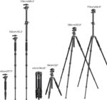 K&F Concept 67 inch Camera Tripod Horizontal Aluminum Tripods Portable Monopod with 32mm Ball Head 12KG Load Capacity Quick Release Plate, for Travel and Work T255A4+BH-32L(Gray) - Image 7