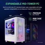Skytech Archangel Gaming PC Desktop, Ryzen 5 5500 3.6 GHz (4.2GHz Turbo Boost), NVIDIA RTX 3050 6GB GDDR6, 500GB SSD, 16GB DDR4 RAM 3200, 650W Gold PSU, Wi-Fi, Win 11 Home - Image 8