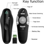 QUI Presentation Clicker Wireless Presenter Remote Clicker for PowerPoint Presentation Remote, PowerPoint Slide Advancer for Mac/Windows/Linux, Google Slide/PPT/Keynote - Image 7