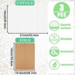 3 pcs Small White Tri-Fold Display Boards, 21 x 14 Inches Corrugated Trifold Poster Boards for School Projects, Science Fairs, Business Presentations and Exhibitions - Image 6