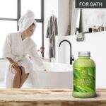 Bath Salts w/Natural Essential Lemongrass Oil 21.16 oz - Sea Salt Bath for Good Sleep - Bathing - Body Care - Wellness - Beauty - Relaxation - Aromatherapy - Spa - Bath Supplement - Image 5