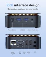 KAMRUI Mini PC Computer, Intel Processor N97 (up to 3.6 GHz), 16GB DDR4 RAM 256GB M.2 SSD, Mini Desktop Computer Support Dual 4K, WiFi, Bluetooth, Ethernet, HTPC for Business, Education, Home - Image 6