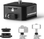 Quick Release Plate, Tripod Mount Adapter, Camera Quick Release Mount Adapter with 1/4'' Screw for Camera Tripod, Monopod, Slider - Image 2