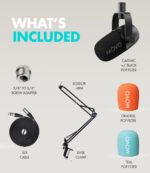 Movo Podcast Microphone Kit with CastMic Dynamic XLR Microphone with Boom Arm for Recording Vocals, PC, Gaming, Streaming, YouTube, and Musicians - Studio Cardioid Podcast Mic for Content Creators - Image 8