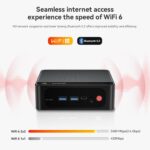 Beelink Mini PC, AMD Ryzen 7 6800U(8C/16T, Up to 4.7GHz), 32GB LPDDR5 RAM 1TB PCIe4.0x4 SSD, SER5 MAX Desktop Computer Support 4K Triple Display/DP/HDMI/Type-C/WiFi 6/BT5.2,Gaming/Office/Home - Image 10