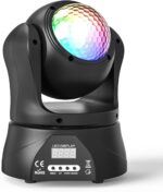 U`King Moving Head Dj Light,30W Double Sided Disco Ball Parties Light with Kaleidoscope and Stage Lighting by DMX and Sound Activated Control Spotlight for Club,Wedding,Live Show,Bar(1-Pack) - Image 3