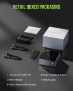 GMKtec Gaming Mini PC, M7 AMD Ryzen 7 PRO 6850H (4.70GHz) Dual NIC LAN 2.5G M7 Desktop Computer, 32 DDR5 RAM +2TB Hard Drive PCle SSD, Dual USB4, HDMI 2.1, USB-C - Image 10