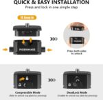 Quick Release Plate, Tripod Mount Adapter, Camera Quick Release Mount Adapter with 1/4'' Screw for Camera Tripod, Monopod, Slider - Image 4