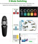 QUI Presentation Clicker Wireless Presenter Remote Clicker for PowerPoint Presentation Remote, PowerPoint Slide Advancer for Mac/Windows/Linux, Google Slide/PPT/Keynote - Image 4