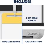Quartet Easel, Magnetic, 6' x 4', Reversible, Whiteboard/Flipchart, Prestige 2 Mobile Presentation, Graphite Frame (ECM64P2) - Image 10