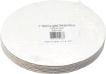 DecoPac Round Cake Board, Waxed Greaseproof finish, Sturdy Corrugated Cake Board, Pack of 6, White - 10 Inch - Image 9