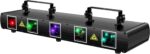 DJ Laser Lights, U`King 5 Beam Effect Sound Activated DJ Party Lights RGBYC LED Music Light by DMX Control for Disco Dancing Birthday Bar Stage Lighting（2 PCS） - Image 9