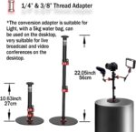 IFOOTAGE Cobra RB-A200,Round Base Monopod,Professional Camera Aluminium Monopod with Quick Adjustment Height Buckle,Compatibility DSLR Cameras Camcorders(56cm/22.04Inc) - Image 4