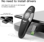 QUI Presentation Clicker Wireless Presenter Remote Clicker for PowerPoint Presentation Remote, PowerPoint Slide Advancer for Mac/Windows/Linux, Google Slide/PPT/Keynote - Image 5