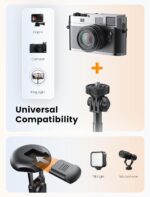 71" Phone Tripod, NT79 Extendable Selfie Stick for Cell Phone＆Camera Photo Video Kits, Phone Tripod Stand Holder with Remote Compatible with iPhone Android, Camera - Image 5
