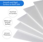 50 Pcs White Foam Board 11 x 14 Foam Core Baking Board 1/8 Thickness Mat Boards White Poster Board Sheets Polystyrene Poster Board Signboard for Presentations School Office Art Craft - Image 4