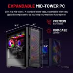 Skytech Gaming Rampage Desktop PC, Intel i7 14700F 2.1 GHz (5.3GHz), AMD RX 9070XT 16GB, 1TB Gen4 NVMe SSD, 32GB DDR5 RAM 5600 RGB, 850W Gold PSU, 360mm ARGB AIO, Wi-Fi, Win 11 - Image 6