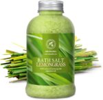 Bath Salts w/Natural Essential Lemongrass Oil 21.16 oz - Sea Salt Bath for Good Sleep - Bathing - Body Care - Wellness - Beauty - Relaxation - Aromatherapy - Spa - Bath Supplement - Image 3