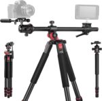 NEEWER 73.6" Horizontal Tripod with Multi Angle Center Column, Ball Head & Central Axis Platform, Heavy Duty Aluminum Camera Tripod Monopod 360° Pan 180° Tilt for Overhead/Macro Shots, Max Load 22lb - Image 2