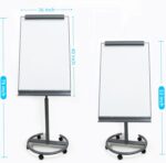 A AIRLLEN Magnetic Whiteboard Easel with Flipchart & Paper Pad – 26x40 Mobile Dry Erase Board on Wheels, Adjustable Height & Tilt for Office or Classroom - Image 8