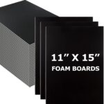 30 Pack Foam Boards 11x15 Inch Foam Core Baking Boards 3/16”Thick Mat Foam Poster Boards Black Polystyrene Foam Board Signboard for Presentations School Office & Art Crafts Projects - Image 2