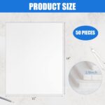 50 Pcs White Foam Board 11 x 14 Foam Core Baking Board 1/8 Thickness Mat Boards White Poster Board Sheets Polystyrene Poster Board Signboard for Presentations School Office Art Craft - Image 3
