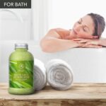 Bath Salts w/Natural Essential Lemongrass Oil 21.16 oz - Sea Salt Bath for Good Sleep - Bathing - Body Care - Wellness - Beauty - Relaxation - Aromatherapy - Spa - Bath Supplement - Image 4