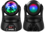 U`King Moving Head Dj Light,30W Double Sided Disco Ball Parties Light with Kaleidoscope and Stage Lighting by DMX and Sound Activated Control Spotlight for Club,Wedding,Live Show,Bar(1-Pack) - Image 2