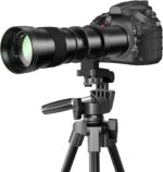 F 420-800mm F8.3 Telephoto Zoom Lens(MF) + T-Mount for Nikon D850/D750/D500/D7500/D610/D5600/D7200/D7000/D3500/D3400/D3300/D3200/D3100/D5/D6 - Manual Focus DSLR Cameras Lens(F-Mount) - Image 2