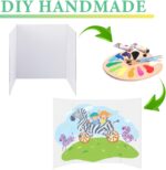 3 pcs Small White Tri-Fold Display Boards, 21 x 14 Inches Corrugated Trifold Poster Boards for School Projects, Science Fairs, Business Presentations and Exhibitions - Image 5