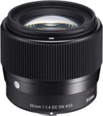 Sigma 56mm for E-Mount (Sony) Fixed Prime Camera Lens, Black (351965) - Image 2